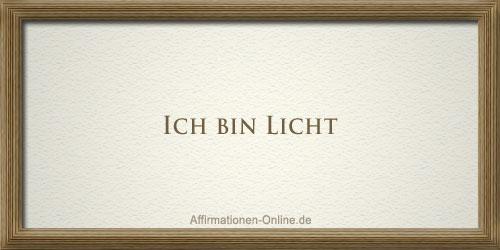 affirmation licht